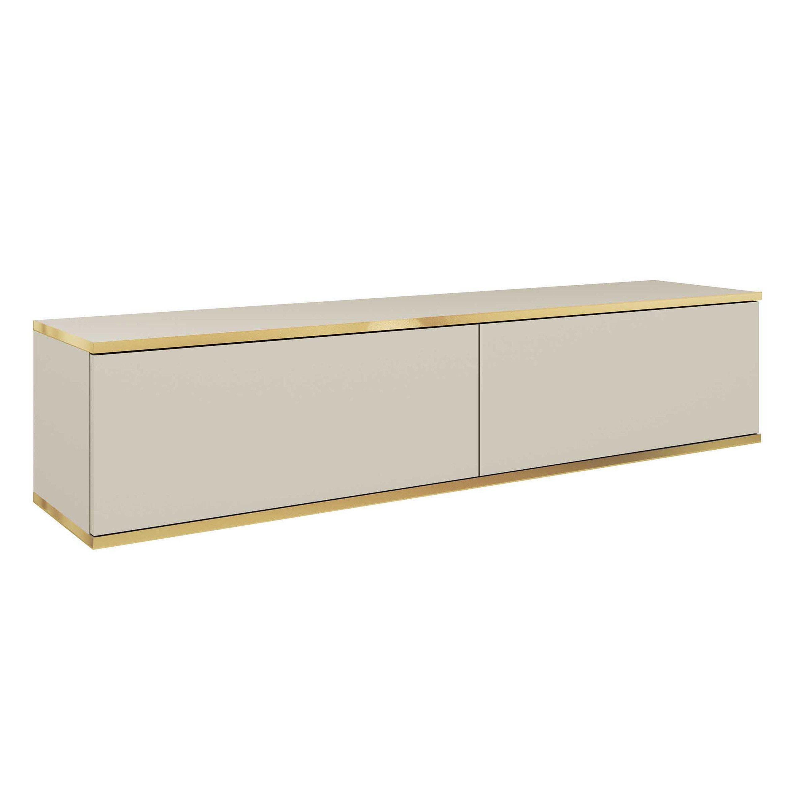 Masseno Lowboard Masseno TV-Schrank VENEZIA 135x32x30 cm gelb