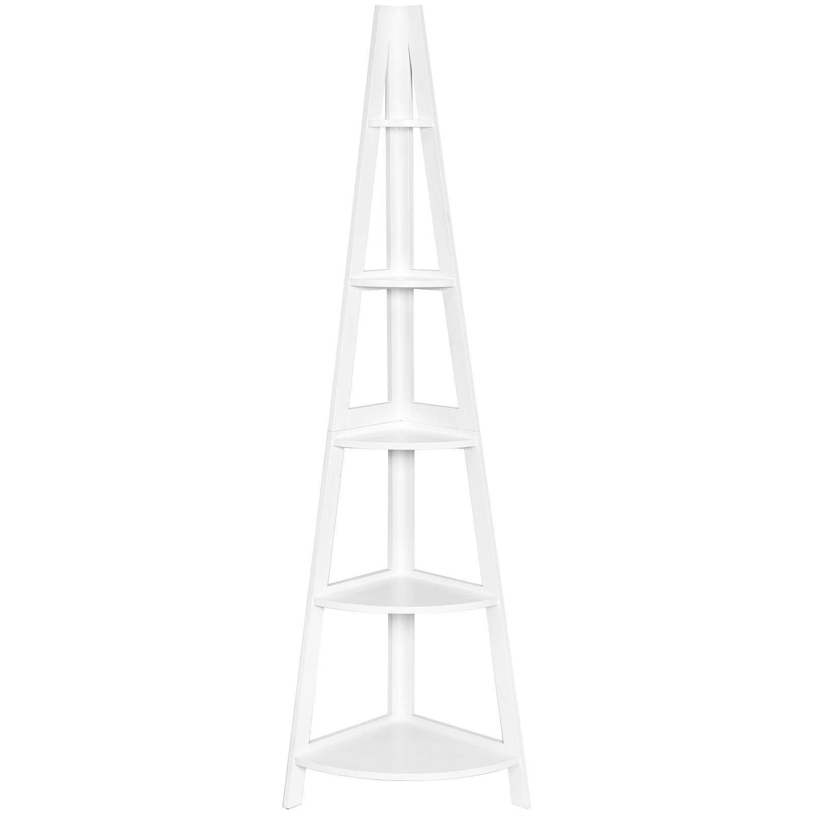 KOMFOTTEU Eckregal Standregal, mit 5 Ablagen günstig online kaufen