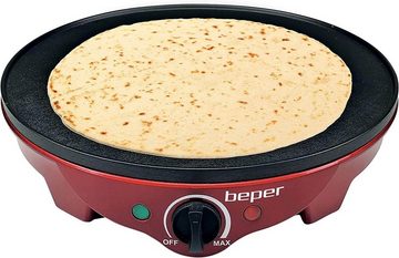 Beper Crêpesmaker BT.700Y Crepes Maker für Crêpes, Pfannkuchen und Piadinas elektrisch, 1300 W, Ø 30,00 cm