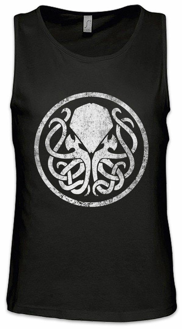 Urban Backwoods Tanktop Circle Logo Cthulhu Ärmelloses T-Shirt Lovecraft Arkham Horror Dunwich Innsmouth Azathoth Monster