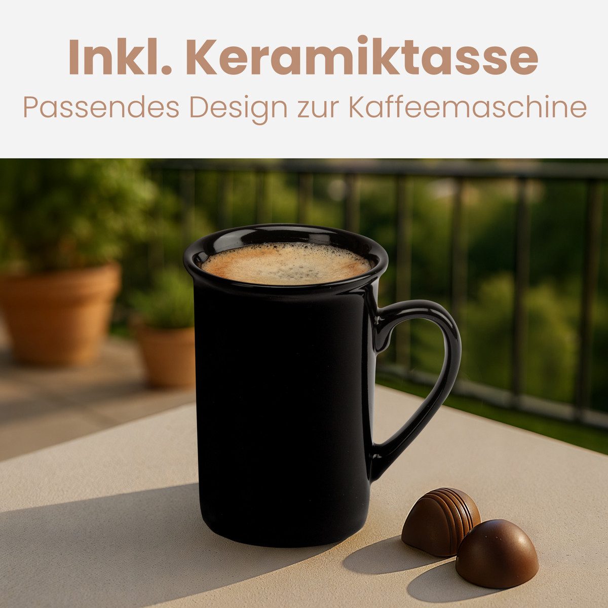 CLATRONIC Filterkaffeemaschine KA 3356, inkl. Keramiktasse, Ideal für unterwegs
