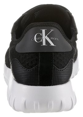 Calvin Klein Jeans EVA RUNNER MONOLOGO Sneaker mit weißer Laufsohle, Freizeitschuh, Halbschuh, Schnürschuh
