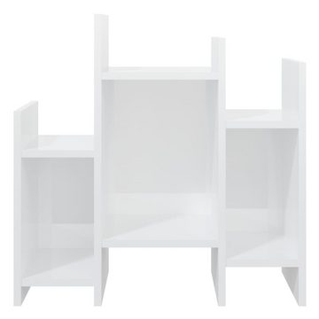 furnicato Sideboard Regalschrank Hochglanz-Weiß 60x26x60 cm Spanplatte