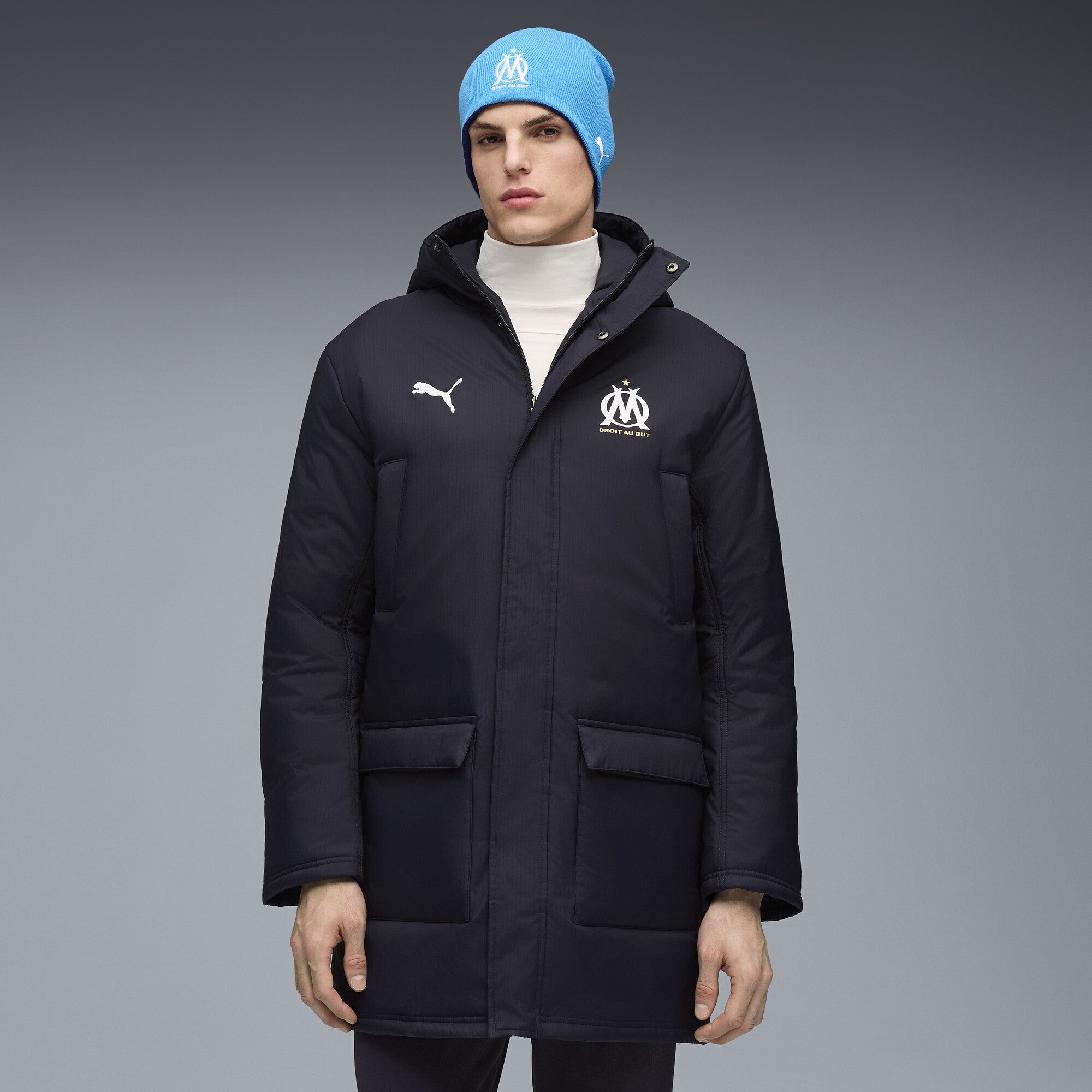 PUMA Parka Olympique de Marseille Trainingswinterjacke Herren günstig online kaufen