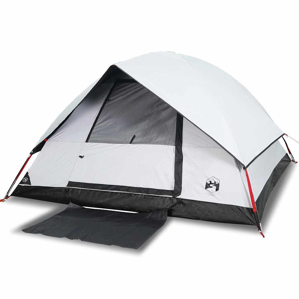 furnicato Faltzelt Campingzelt Weiß 215 x 213 x 149/154 cm für 4 Personen, (1 tlg)
