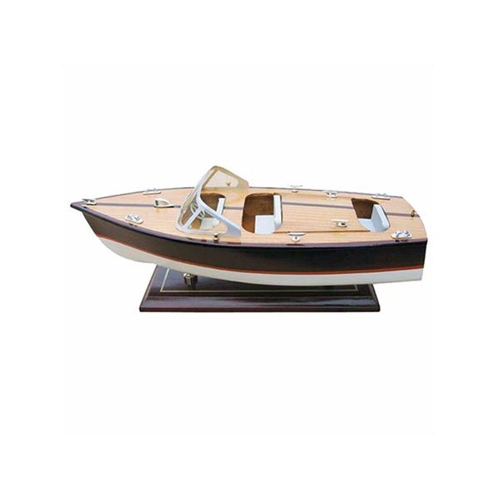 Linoows Dekoobjekt Sportboot, Italienisches Modell Rennboot Triple Cockpit, Gardasee Boot, detailgetreue Modelle