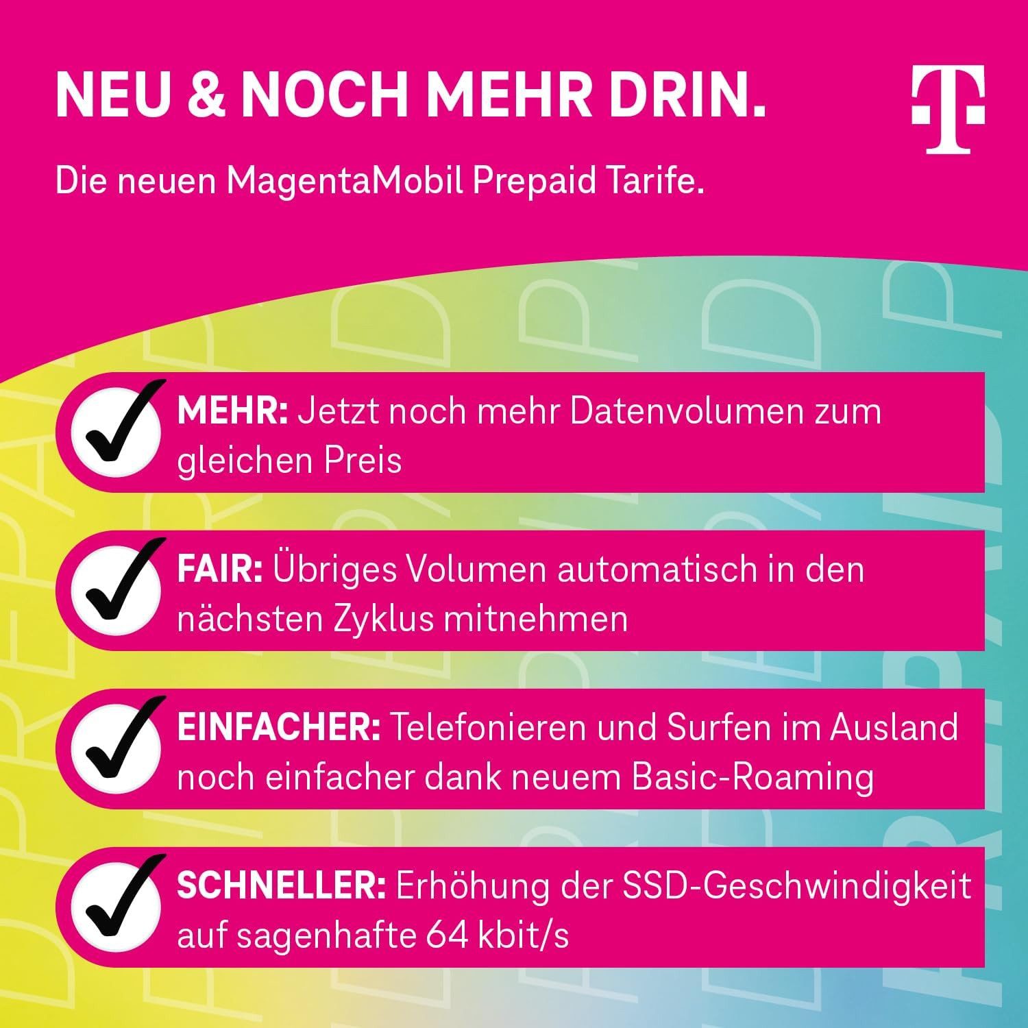 Telekom MagentaMobil Prepaidkarte Basic Prepaidkarte