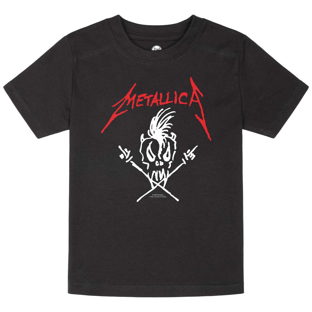 Metal Kids T-Shirt mit Metallica (Scary Guy) Aufdruck für Kinder (2–14 J)