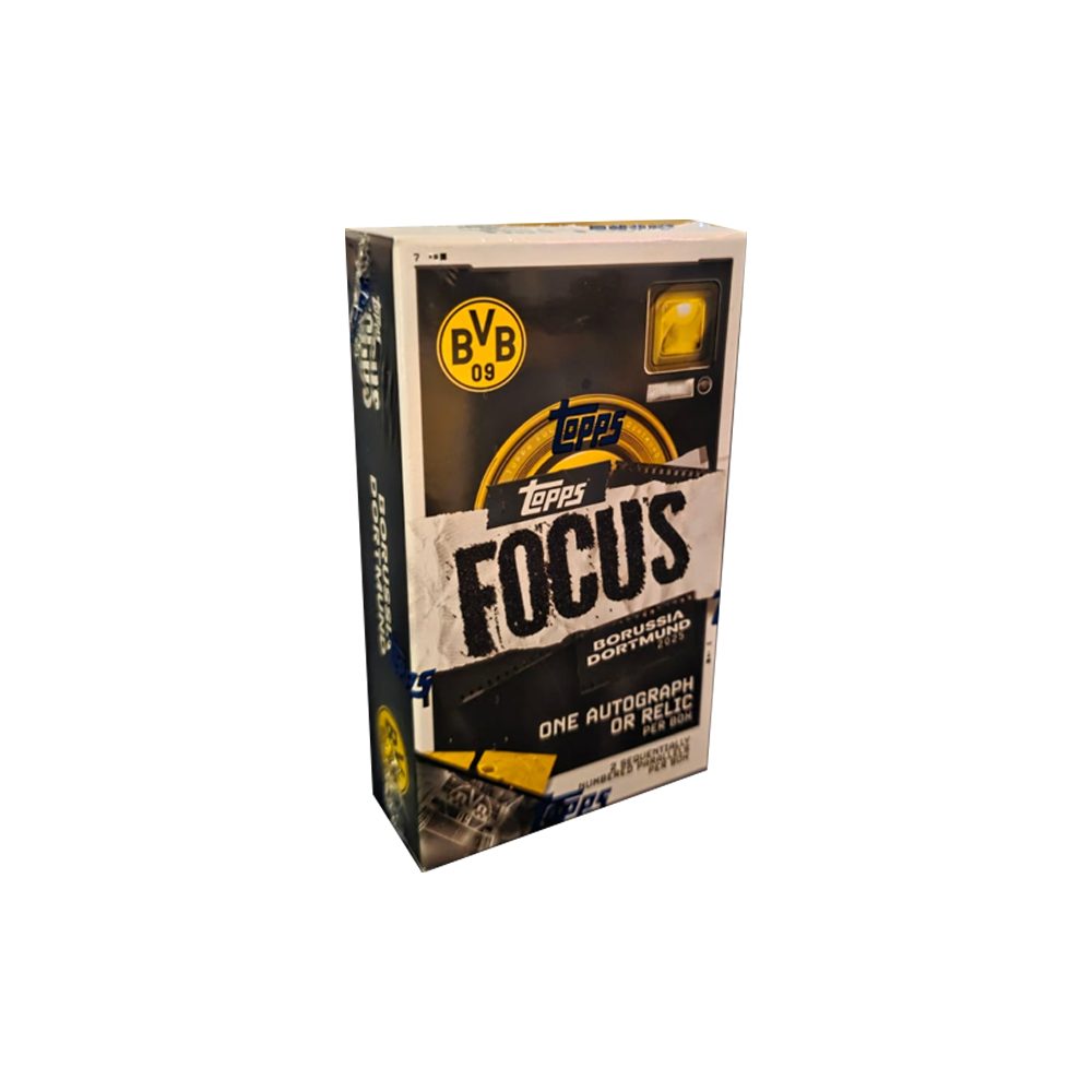 Topps Sammelkarte Topps Focus Borussia Dortmund 2025 Hobby Box Englisch