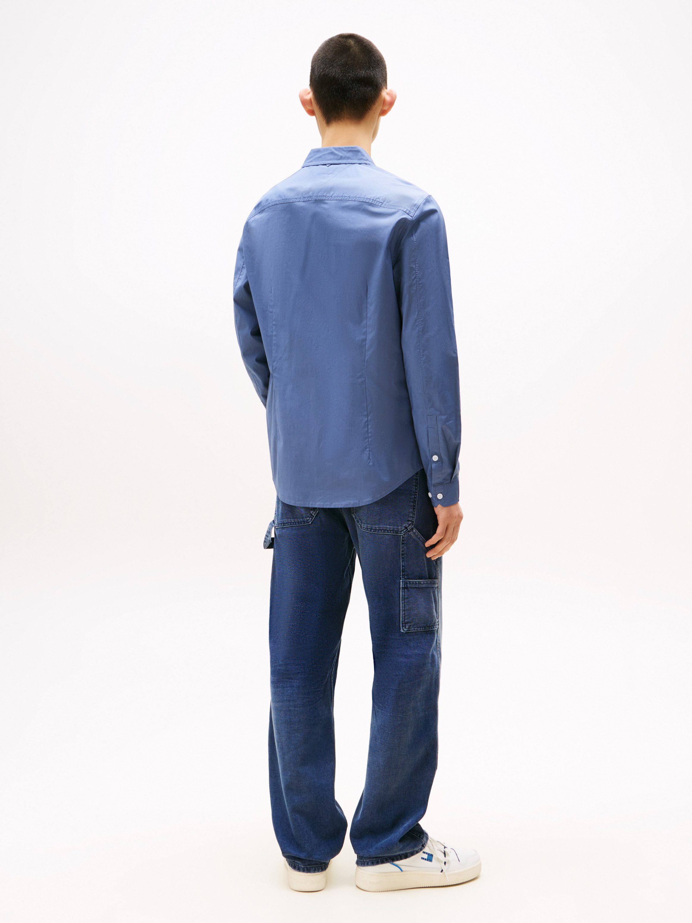 Tommy Jeans Langarmhemd Sabim Stretch Shirt Stretch Hemd, Premium, Slim Fit, mit Elasthan