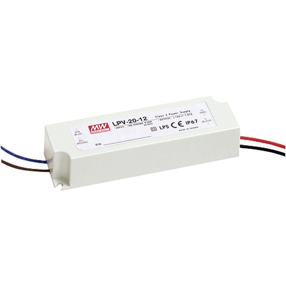 MW Mean Well LPV-20-5 LED-Trafo Konstantspannung 15 W 0 - 3 A 5 V/DC LED Trafo