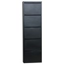 ebuy24 Schuhschrank Pisa Schuhschrank mit 5 Klappen/ Türen in Metall s