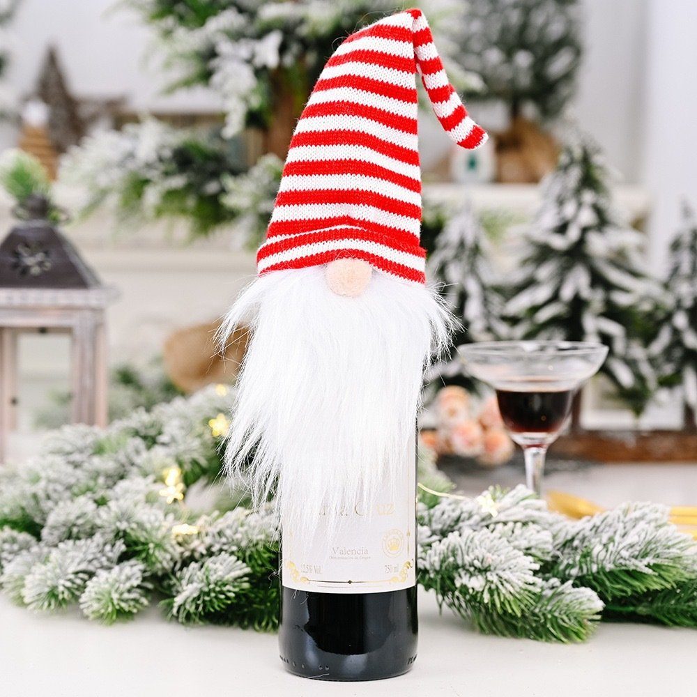 Extrem günstige Artikel ZanMax Dekoobjekt Weinflaschenhüllen St) für (1 1 Weihnachtsdekorationen Weihnachten, Stil