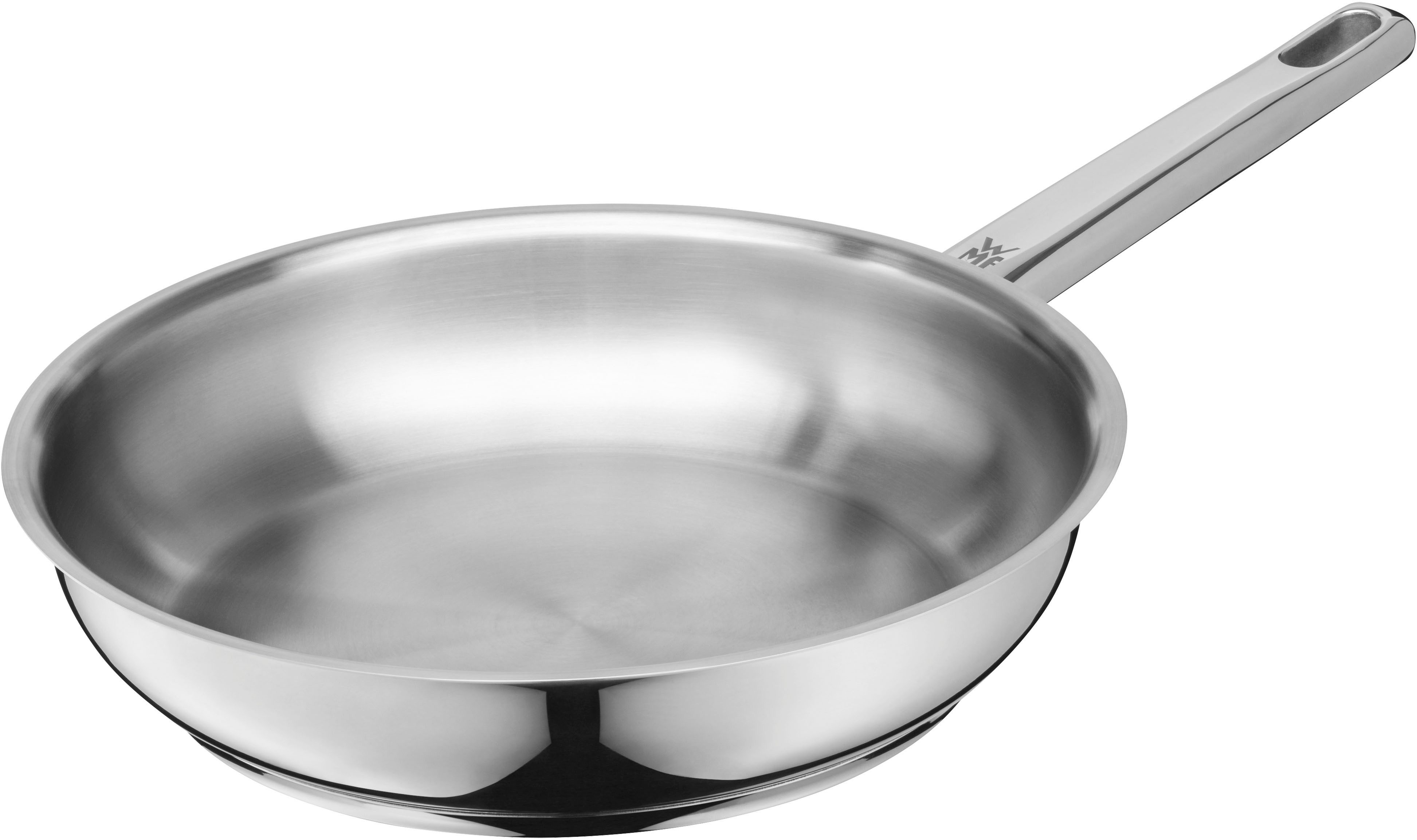 WMF Bratpfanne Compact Cuisine, Edelstahlpfanne Induktion, Cromargan® Edelstahl Rostfrei 18/10, spülmaschinengeeignet, TransTherm-Boden, für alle Herdarten geeignet