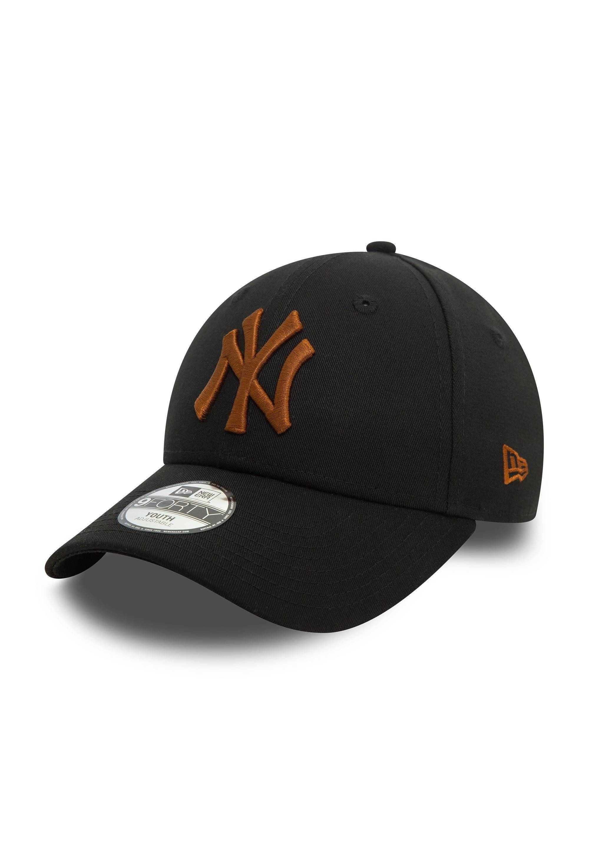 Baseball Cap New York Yankees MLB League Essential Schwarz Braun Verstellbare 9Fort