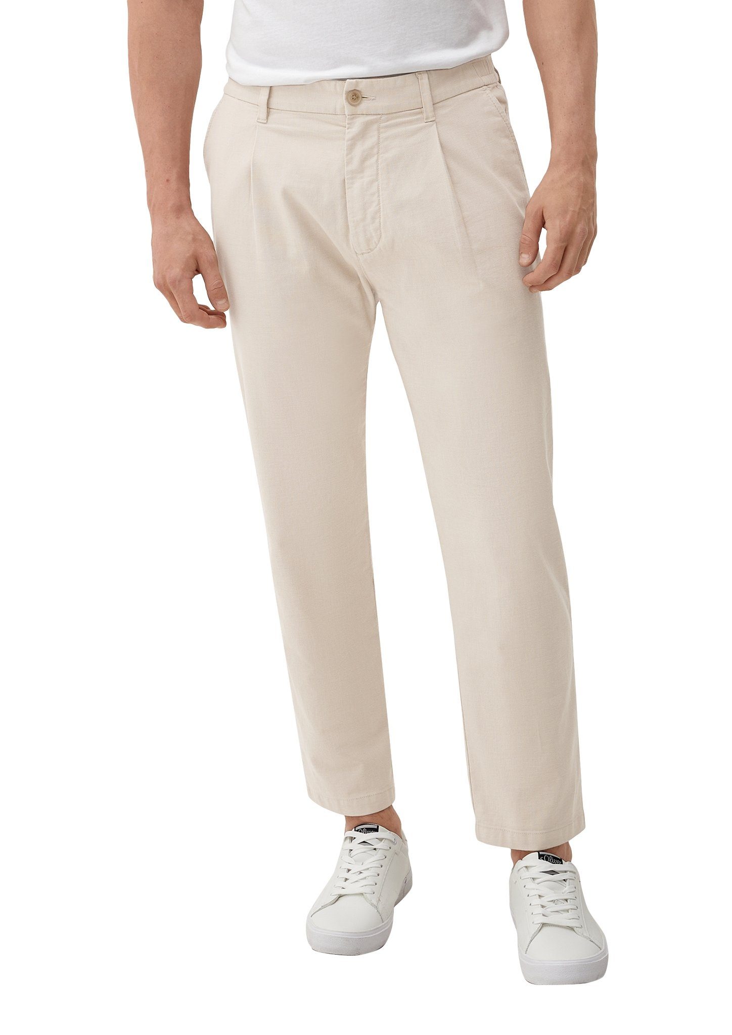 s.Oliver Stoffhose Stoffhose mit geradem Bein