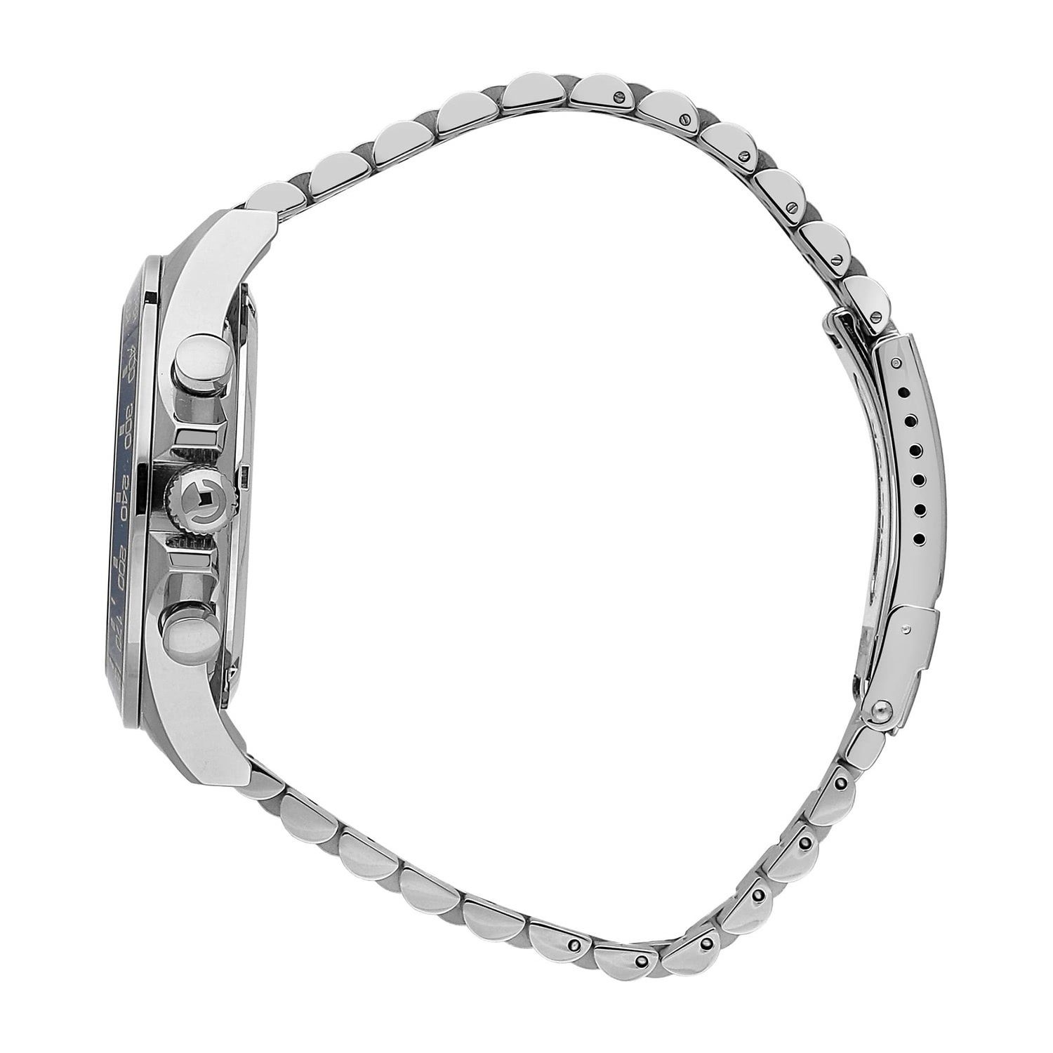 Sector Chronograph Sector Herren Armbanduhr Chrono, (Chronograph), Herren Armbanduhr rund, groß (ca. 43mm), Edelstahlarmband silber