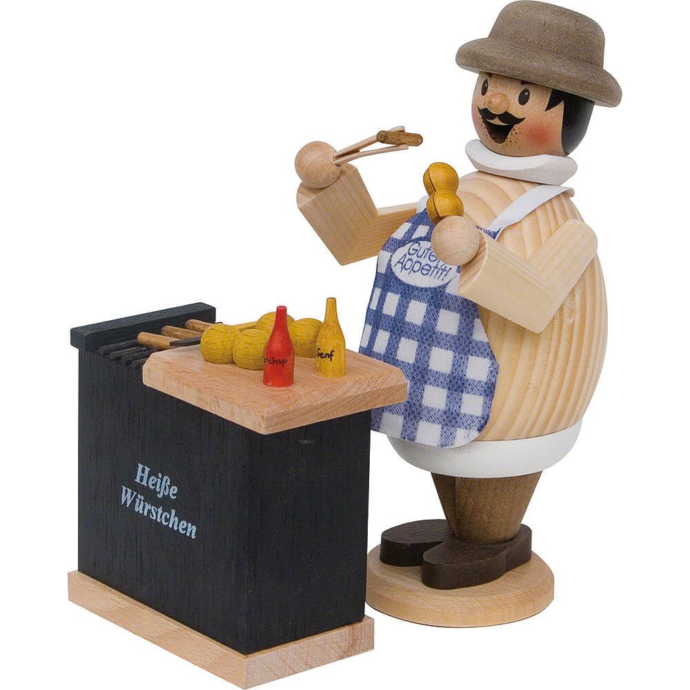 Kuhnert Räuchermännchen Wurstmax (16cm) Räuchermann von Drechslerei Kuhnert