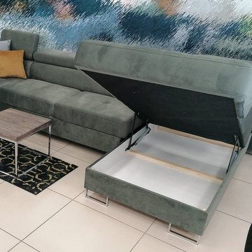 Möbel für Dich Wohnlandschaft XXL Ecksofa Galayx Max2 Relax, mit Relaxfunktion, mit Schlaffunktion, mit Bettkasten
