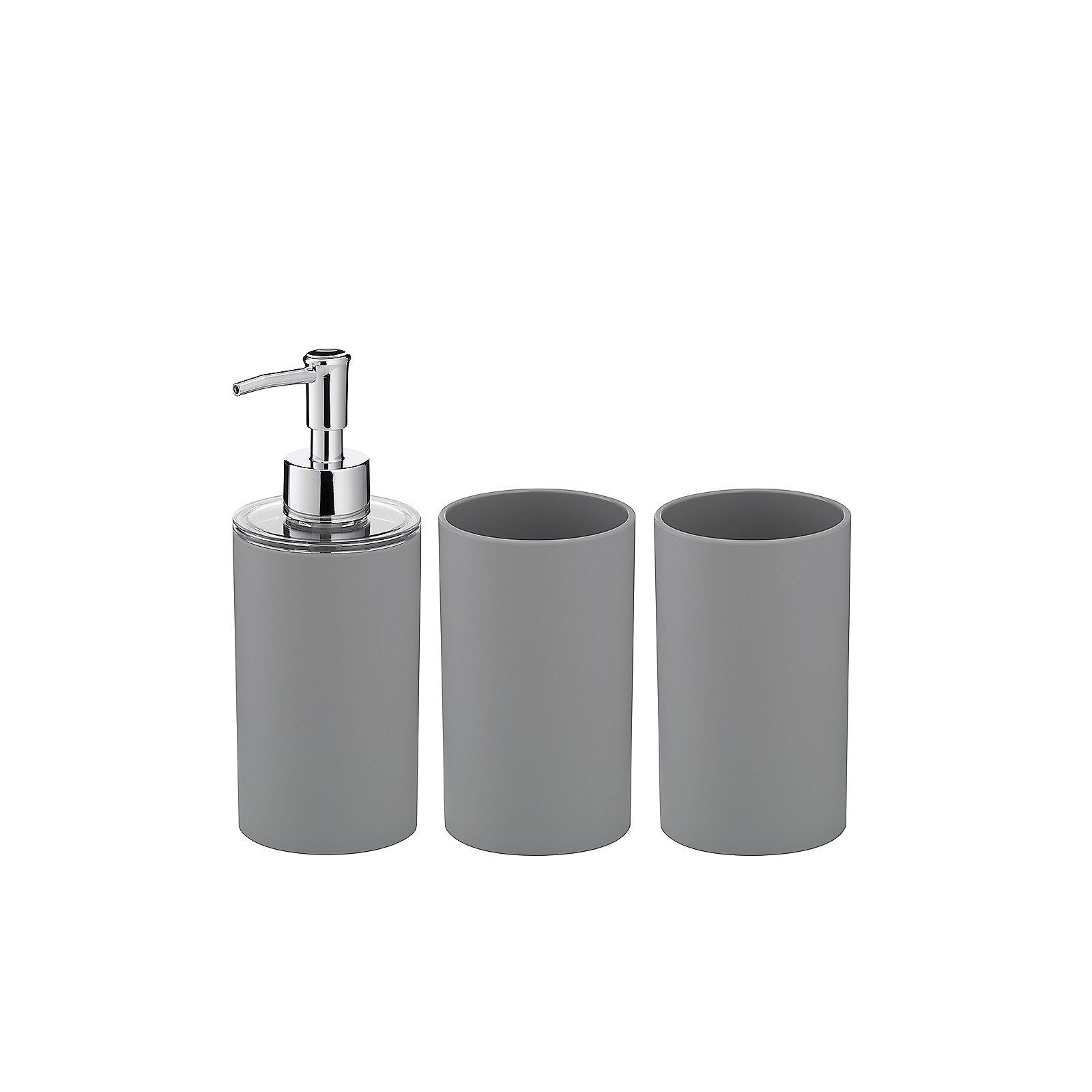 kela Badezimmer-Set Gray, bestehend aus 1x Seifenspender mit 360 ml und 2x günstig online kaufen