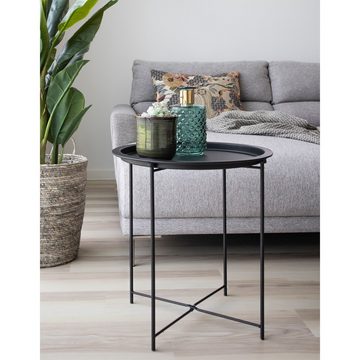 ebuy24 Couchtisch Baro Couchtisch Ecktisch schwarz.