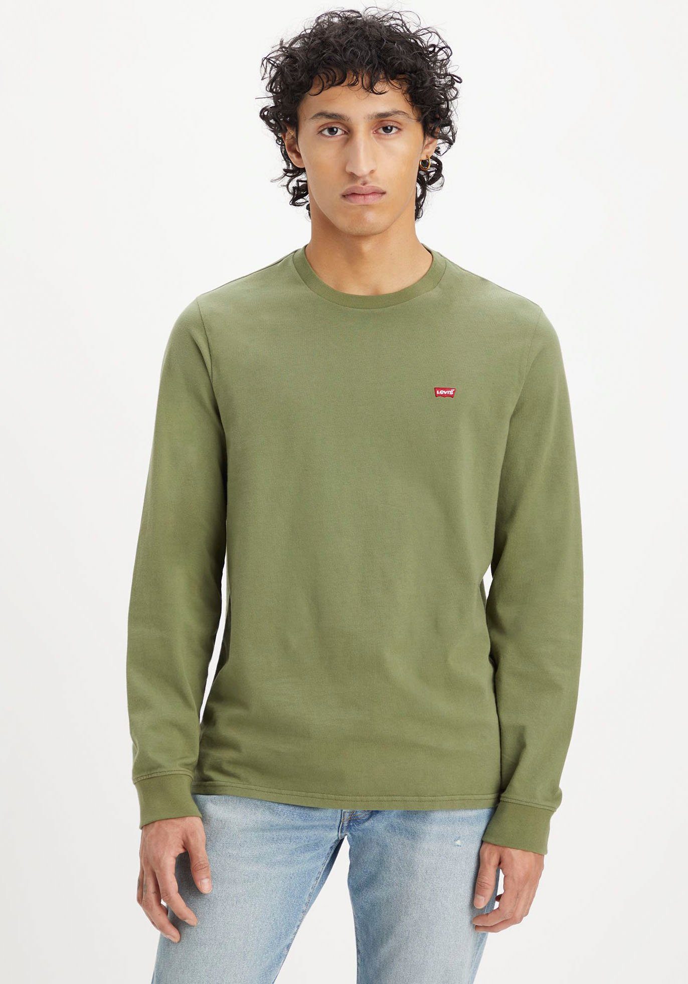 Logo-Applikation Langarmshirt mit Levi's® olive bluish