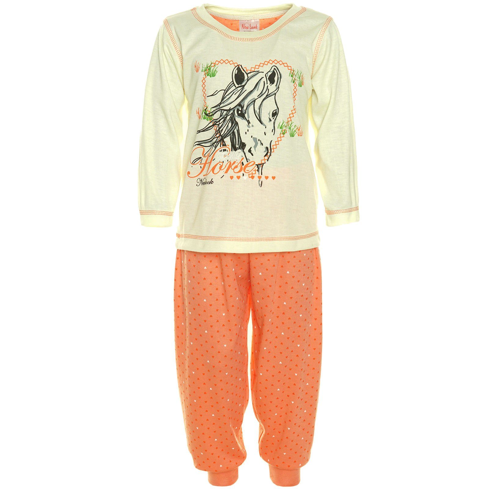 Girls Fashion Schlafanzug Mädchen 2tlg. Langer Schlafanzug, M189