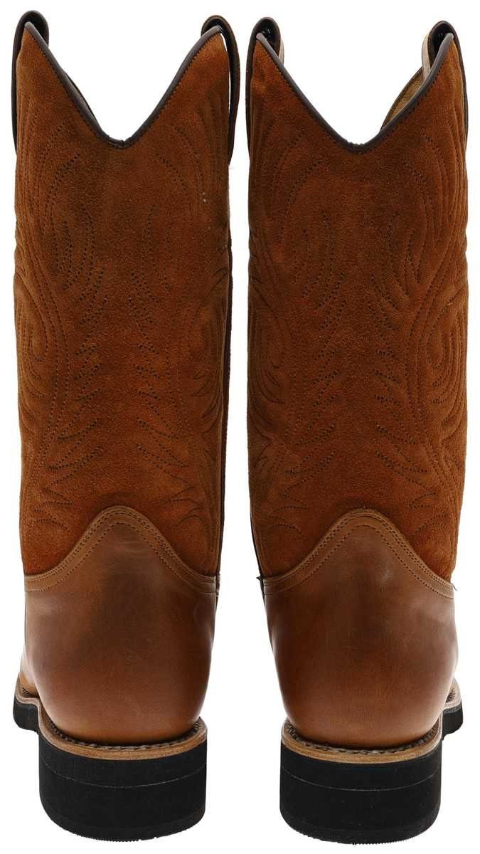 Schuhe Schlupfstiefel FB Fashion Boots CATTLE-S Braun Cowboystiefel Rahmengenähte Damen Westernreitstiefel