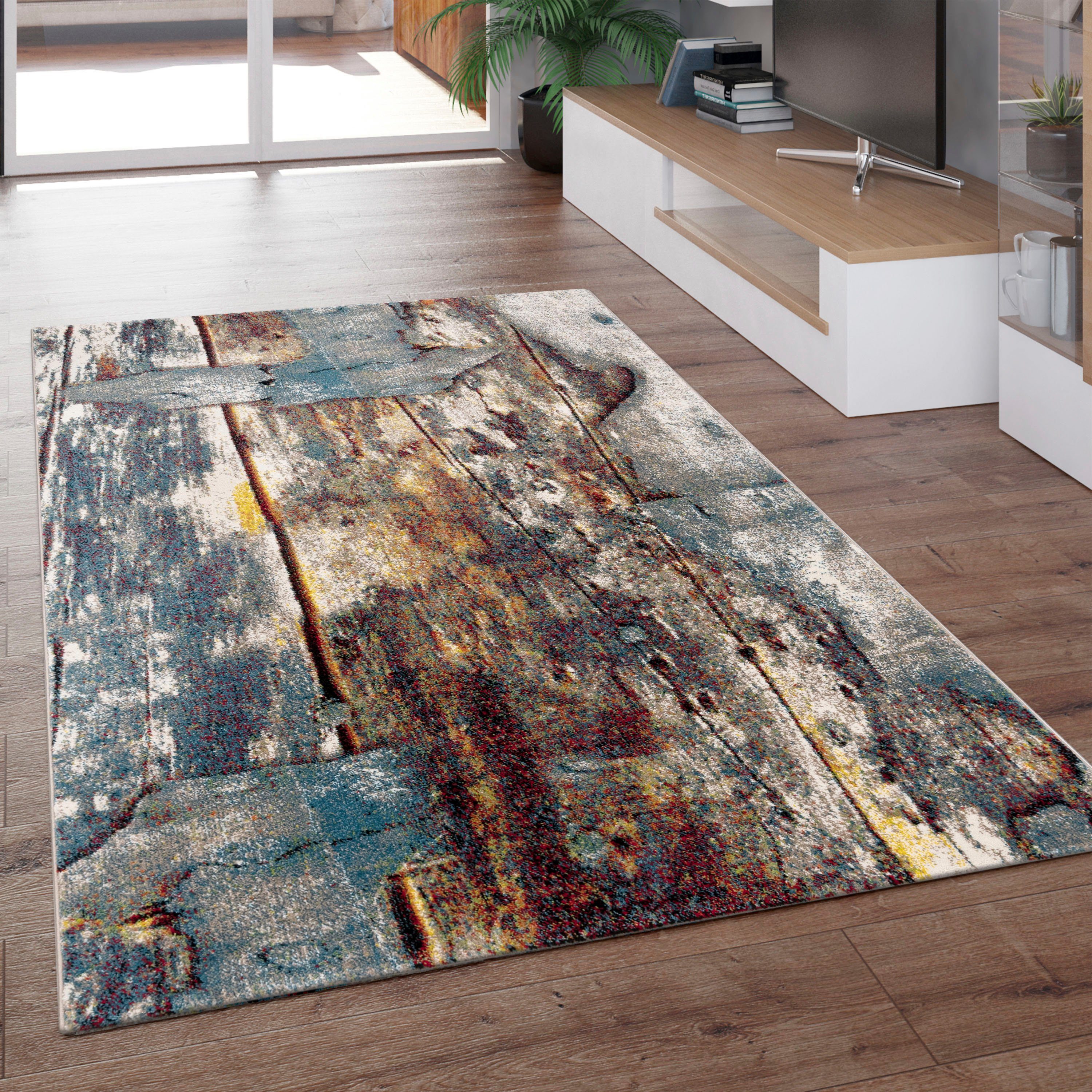 Paco Home Teppich Natura 850, rechteckig, Höhe: 16 mm, Kurzflor mit kunstvo günstig online kaufen