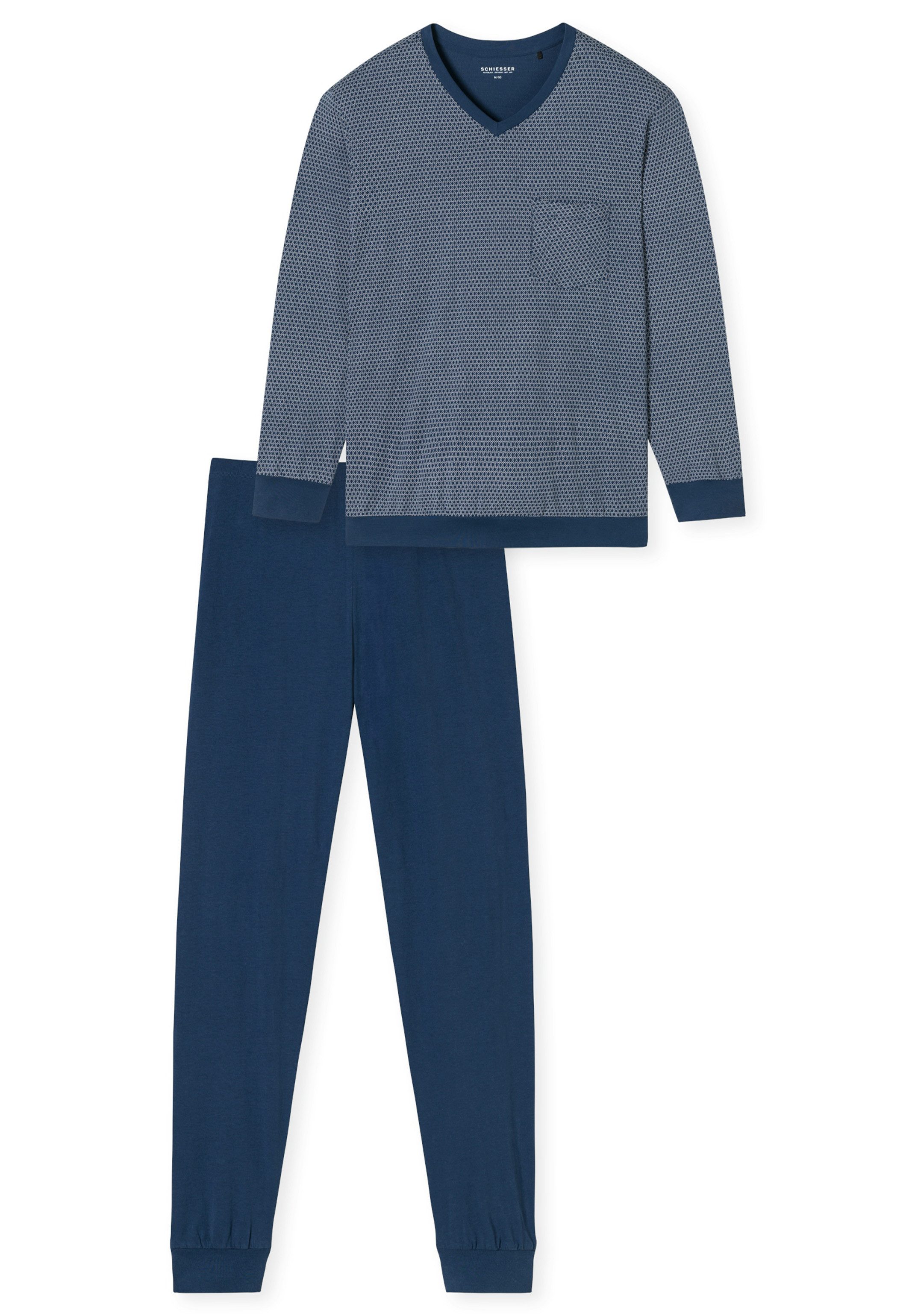 Schiesser Pyjama Comfort Essentials (Set, 2 tlg) Schlafanzug - Baumwolle - günstig online kaufen