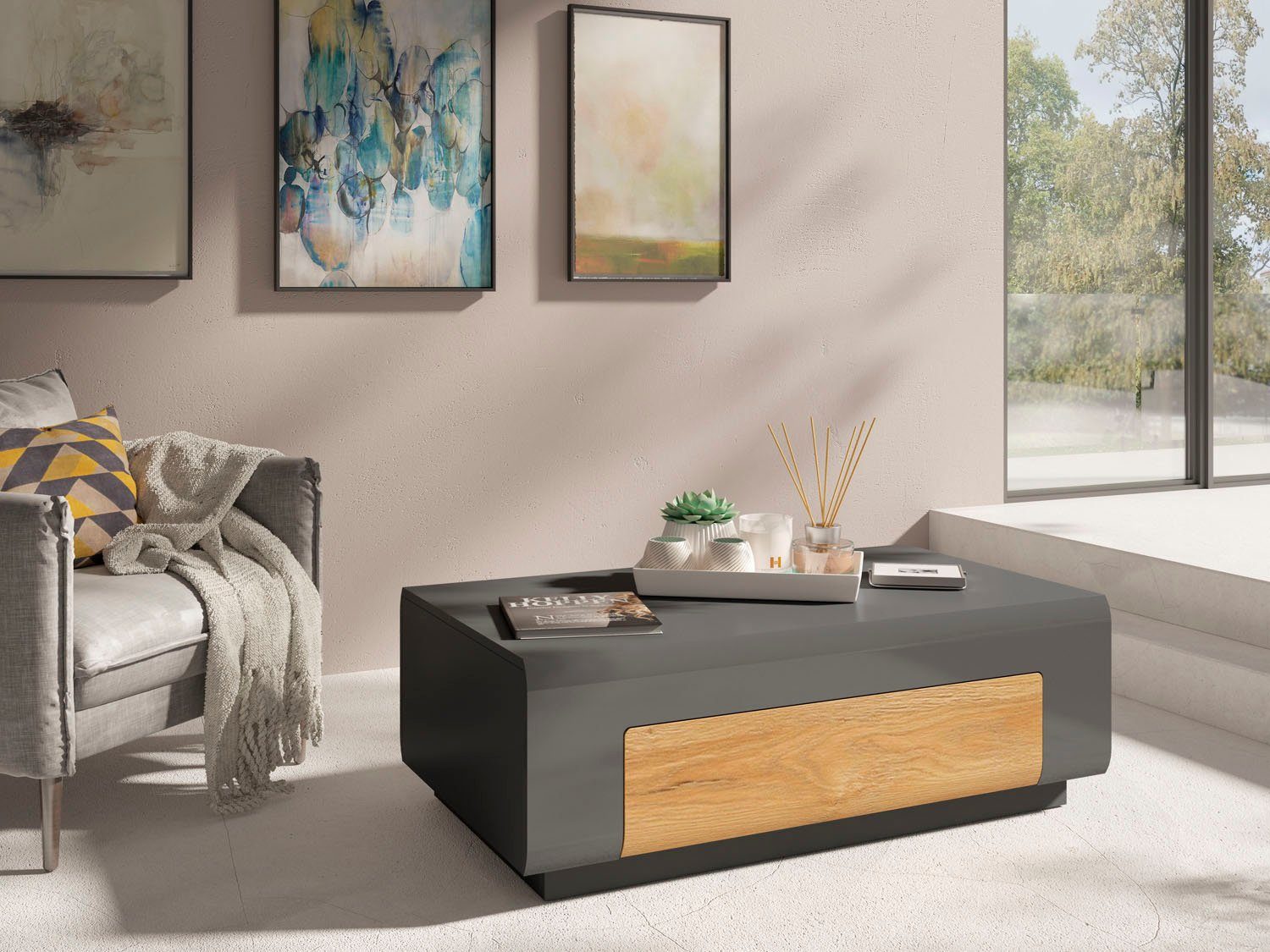 TRENDMANUFAKTUR Couchtisch TOLEDO - TRENDMANUFAKTUR 