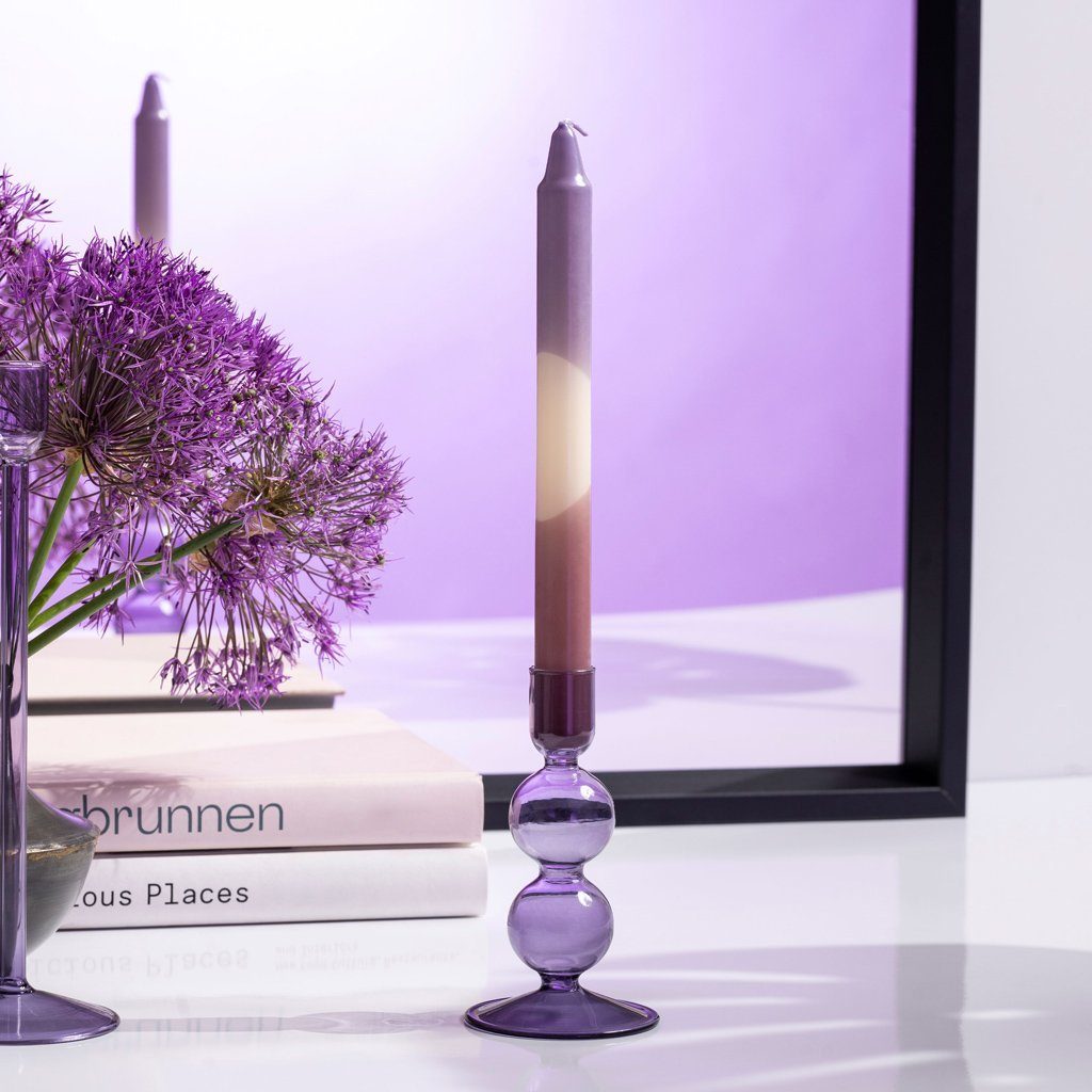 like. by Villeroy & Boch Tafelkerze Like Home Stabkerze dip dye lavender, grape 2 Stk. (2-tlg)