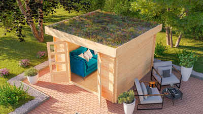 Karibu Gartenhaus "Luma 5" SET, BxT: 297x297 cm, naturbelassen oder anthrazit