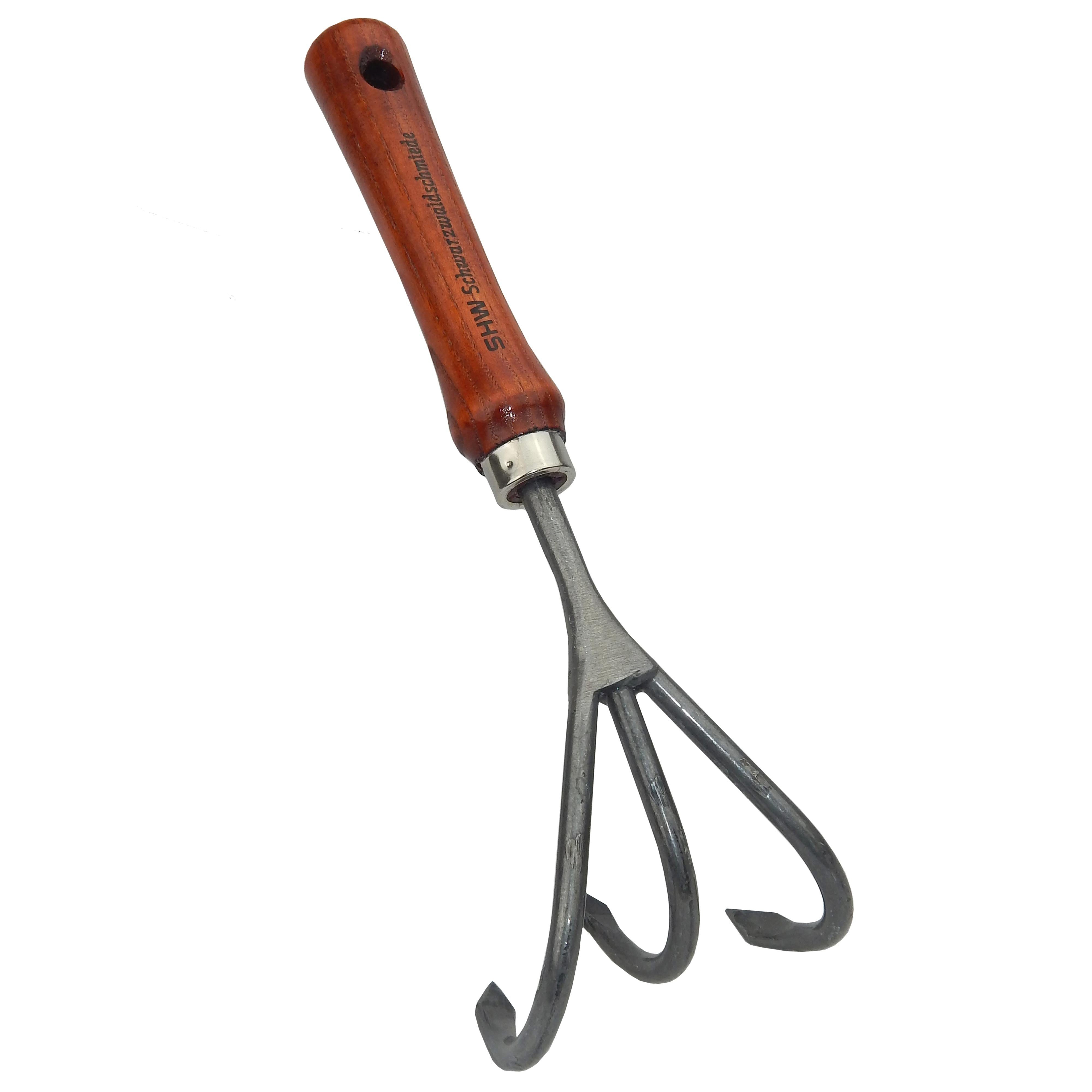 Gartenhacke SHW Handgrubber 3 Zinken mit Eschenholzgriff