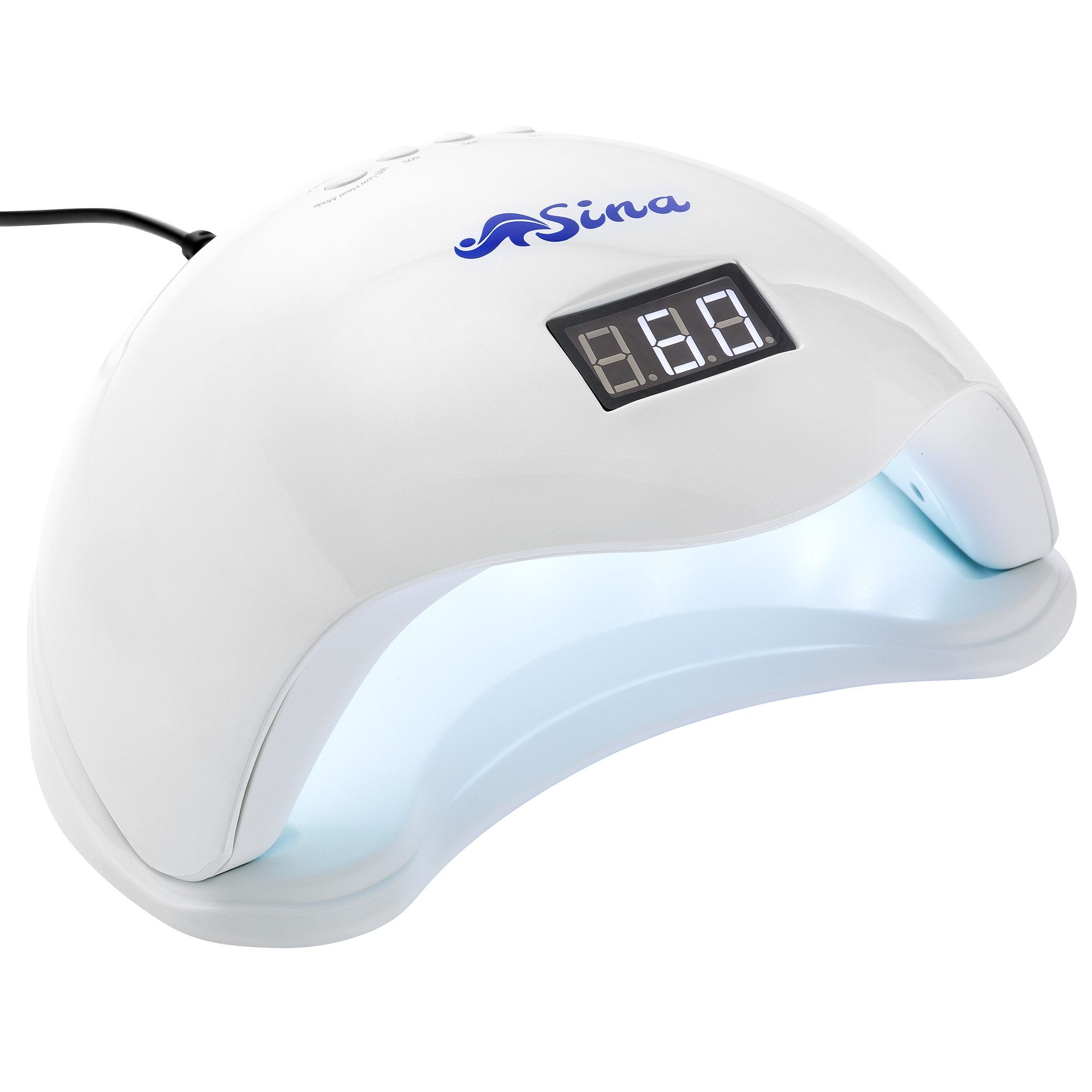 Sina Lichthärtungsgerät LED UV Gel Lichthärtungsgerät Nail Art Lampe, Timer: 10/30/60/99 Sekunden, Arbeitsmodus: EU/UK/US Stecker