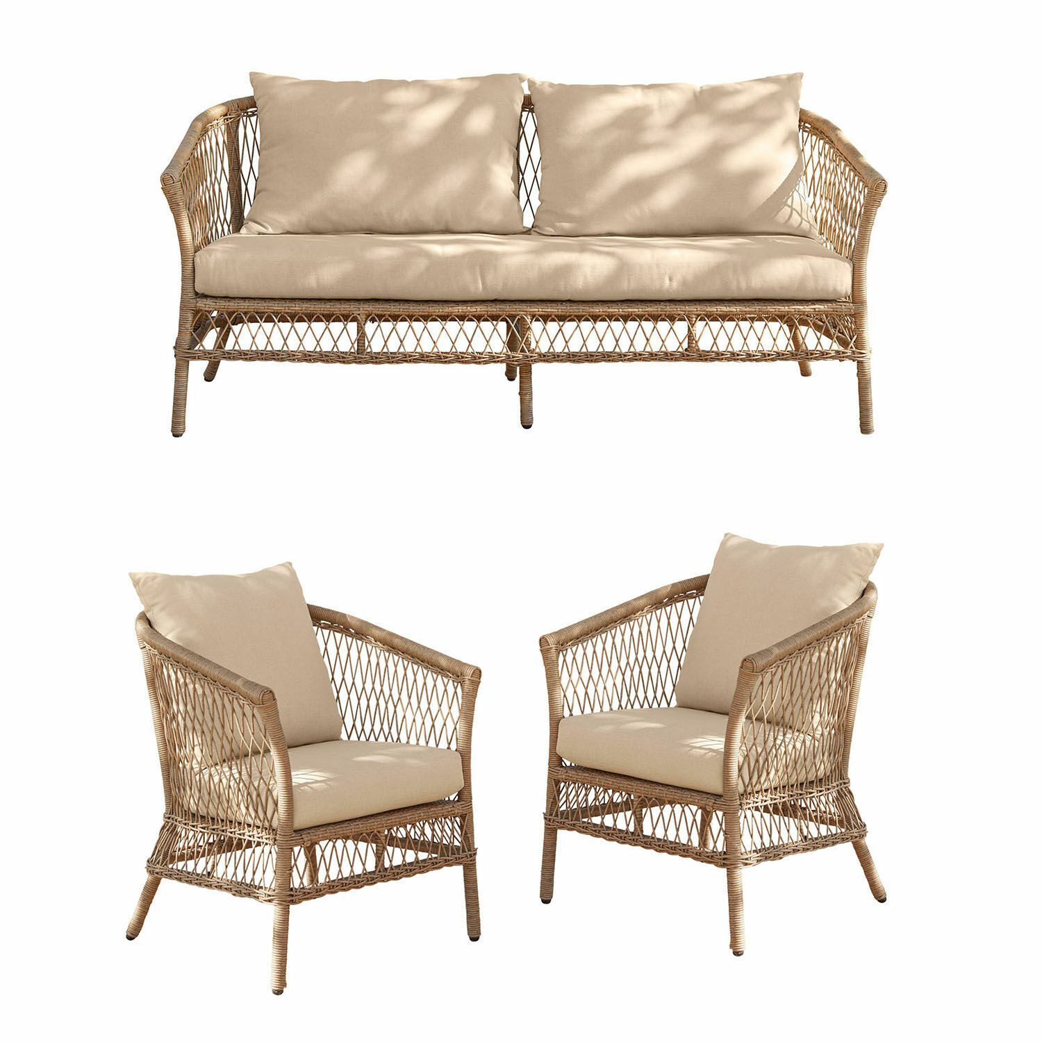 Mirabeau Sitzgruppe Sitzgruppe Farington braun/creme