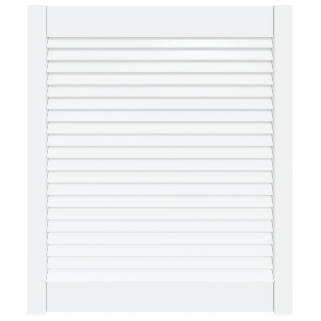 vidaXL Schranktür, Tür Lamellen-Design Weiß 69x59,4 cm Massivholz Kiefer