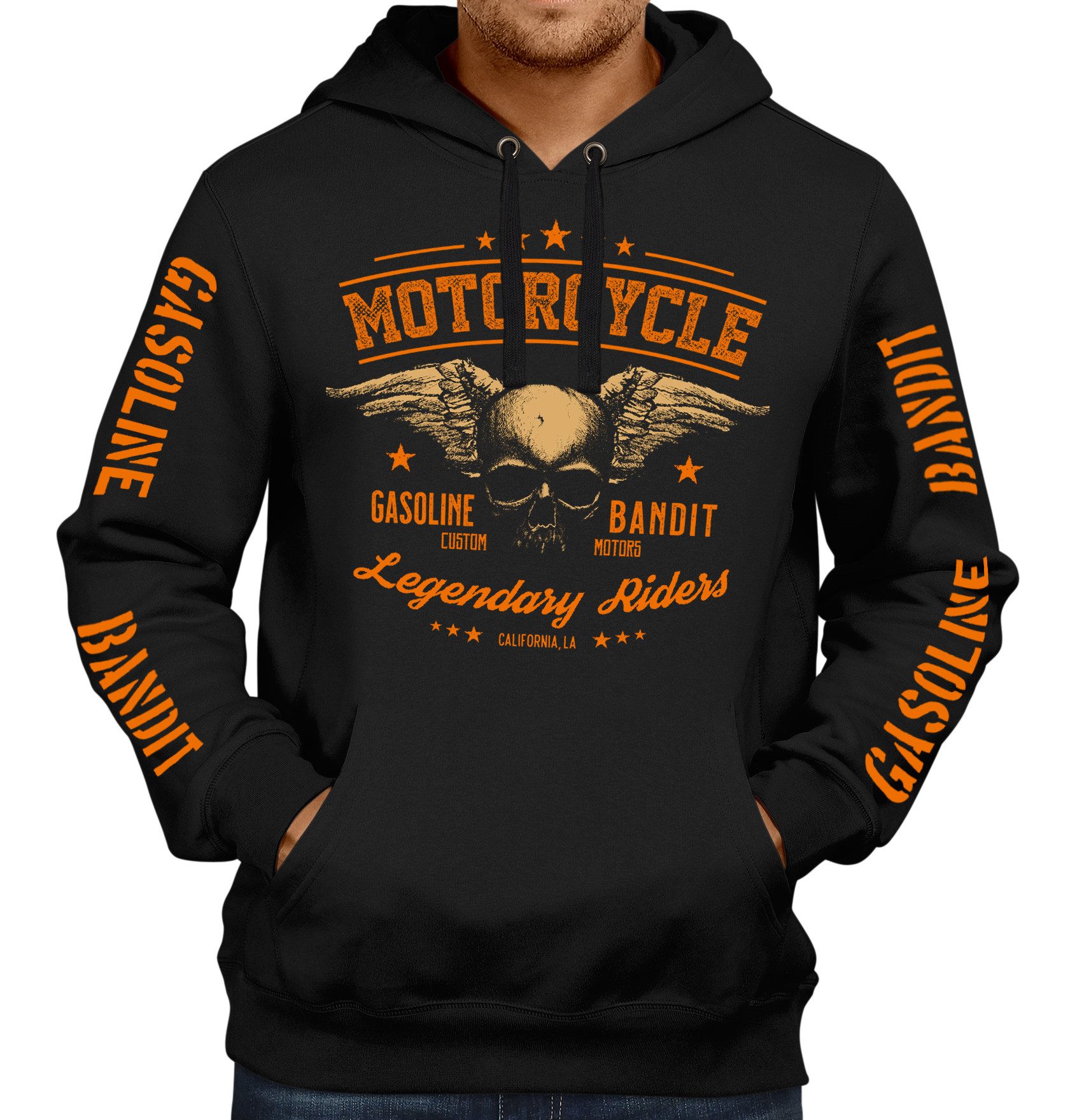 GASOLINE BANDIT® Kapuzensweatshirt Classic Biker Racing günstig online kaufen
