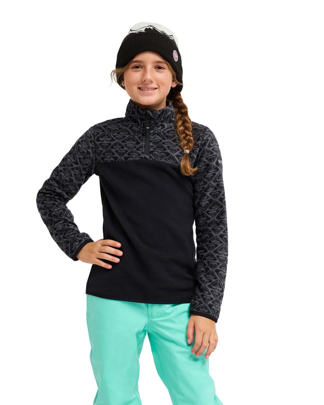 Roxy Sweatshirt Whitecamp Half Zip