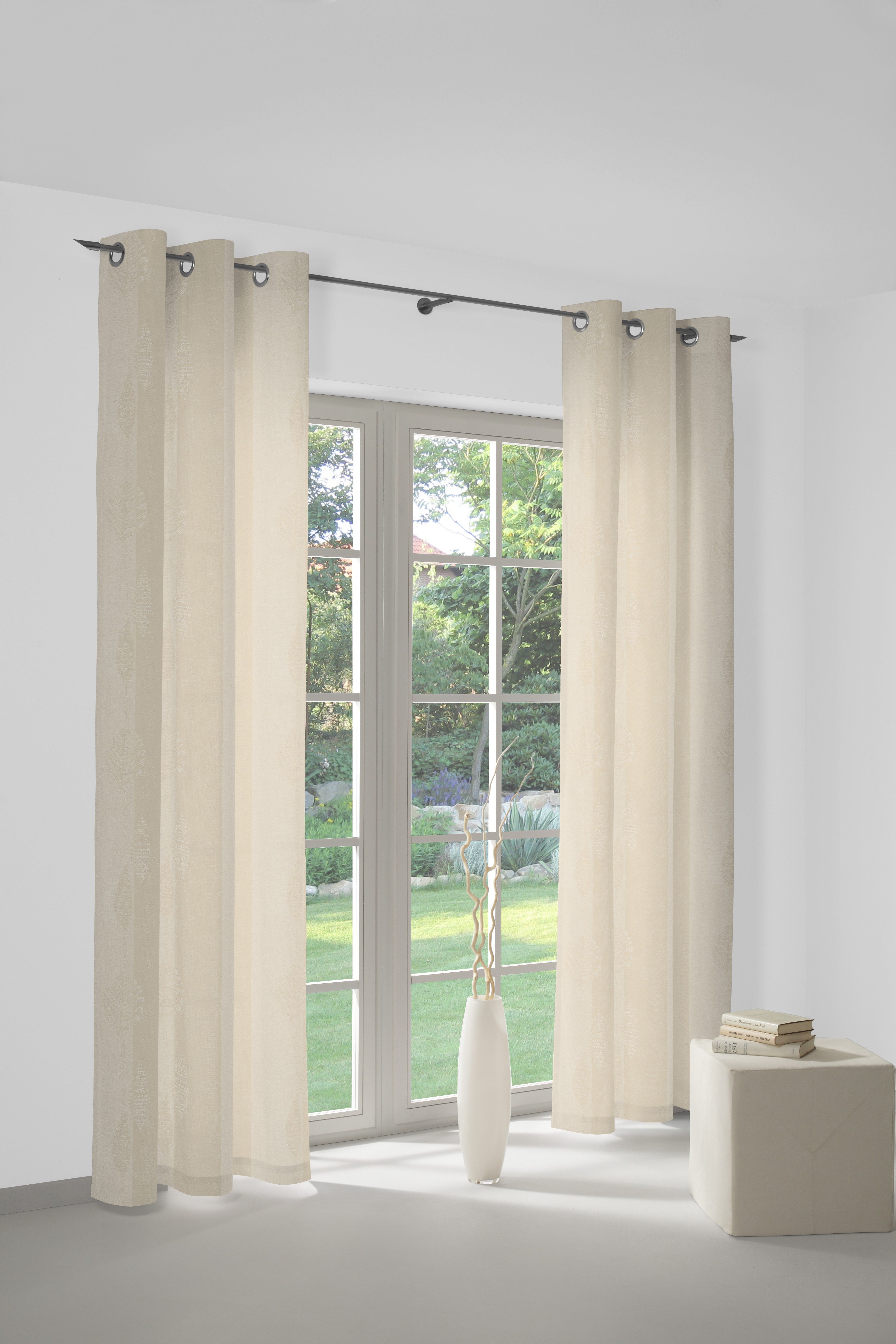 Wirth Vorhang ILSENBURG (1 St), Ösen, blickdicht, Jacquard