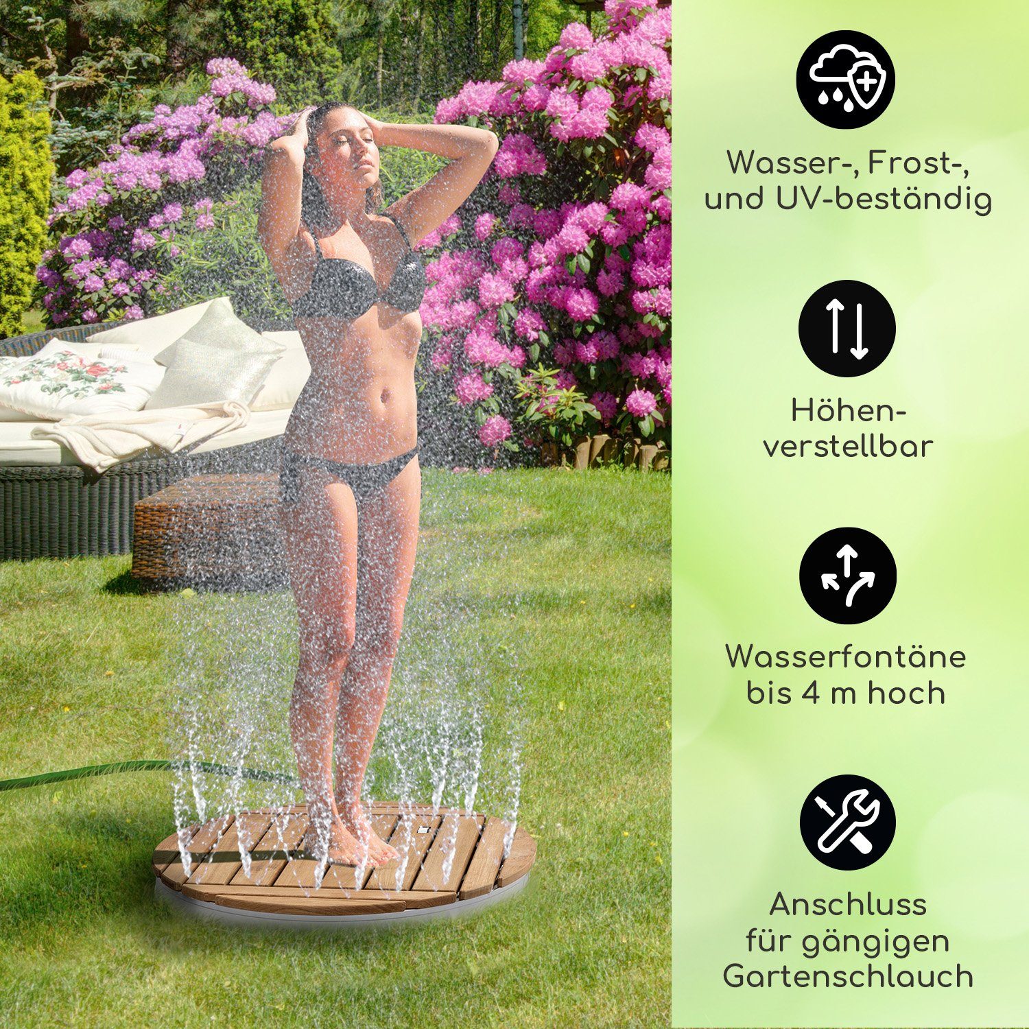 blumfeldt Gartendusche Sumatra Teak Round Gartendusche günstig online kaufen