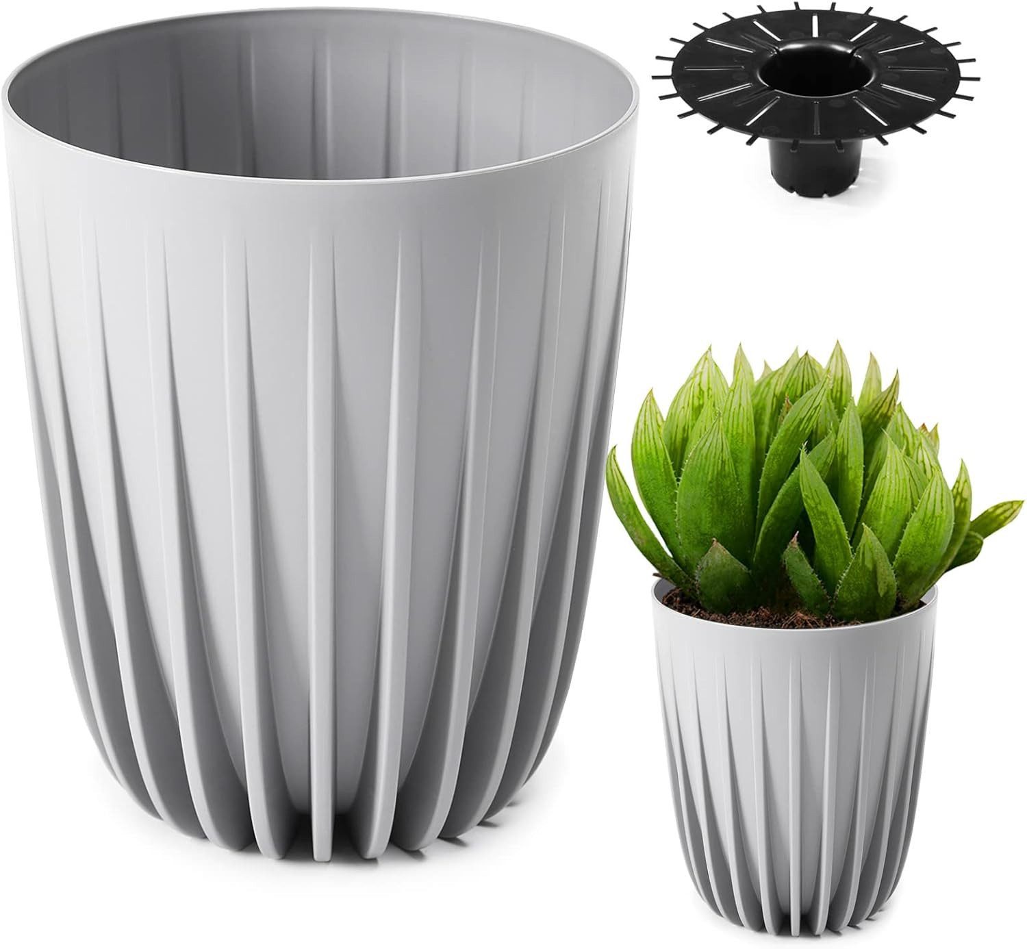 KONZEPT Blumentopf Hoher Blumentopf, Pflanzkübel Groß für Außen, Balkon, Üb günstig online kaufen