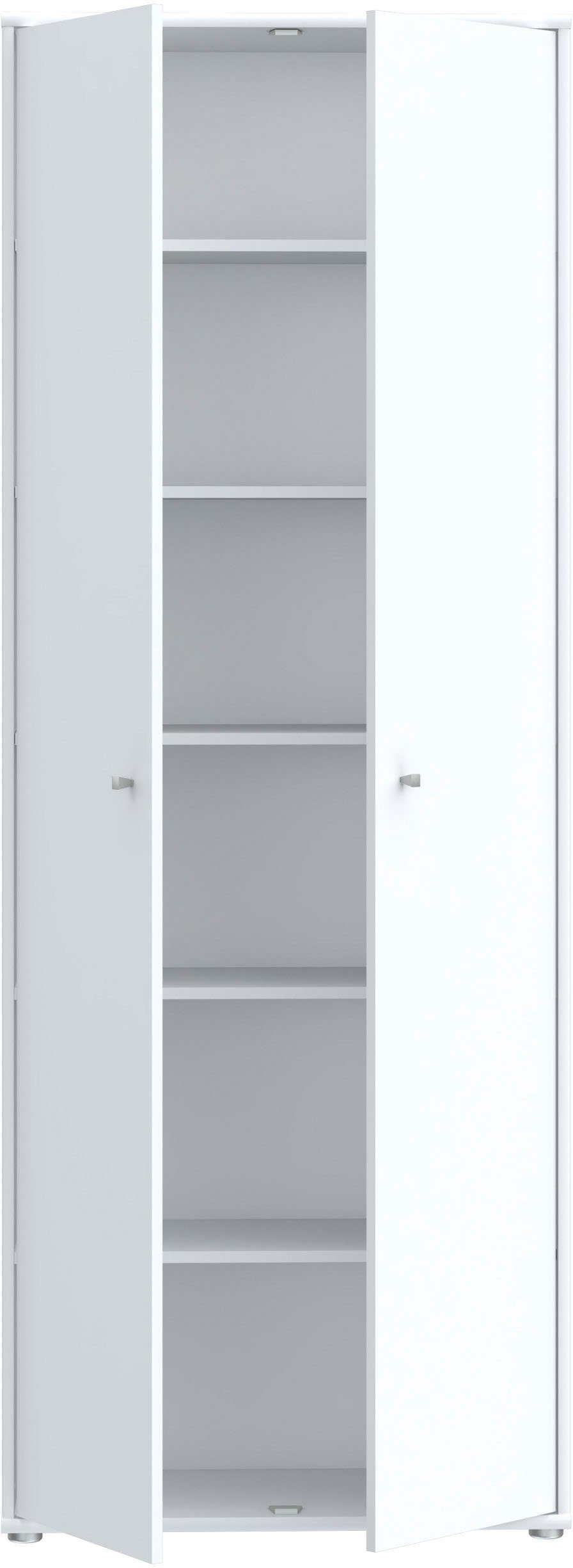 FORTE Schuhschrank Tempra, Mehrzweckschrank, 2 Türen, Einlegeböden, Höhe 197,5 cm Breite 73,7 cm
