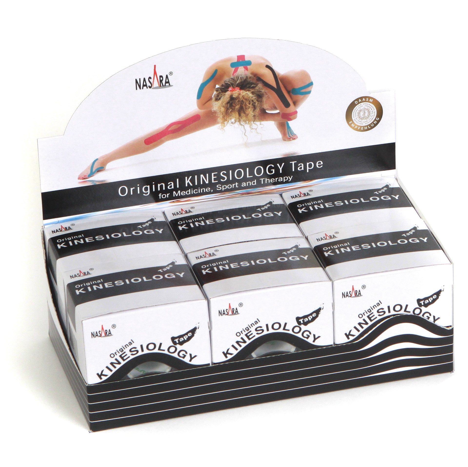 NASARA Kinesiologie-Tape NASARA Kinesio Tape, 5cm x 5m (6er Box)