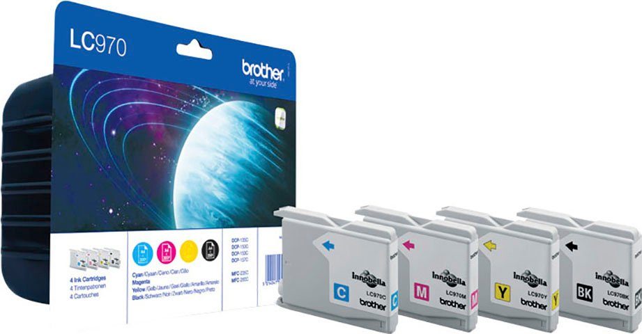 Brother LC-970 Value Pack Tintenpatrone (Packung, 4-tlg)
