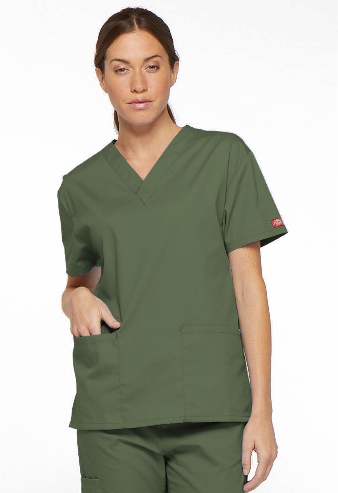 Dickies Funktionsbluse Unisex EDS Schlupfhemd V-Neck, Every Day Scrubs Kasack mit 2 aufgesetzten Taschen
