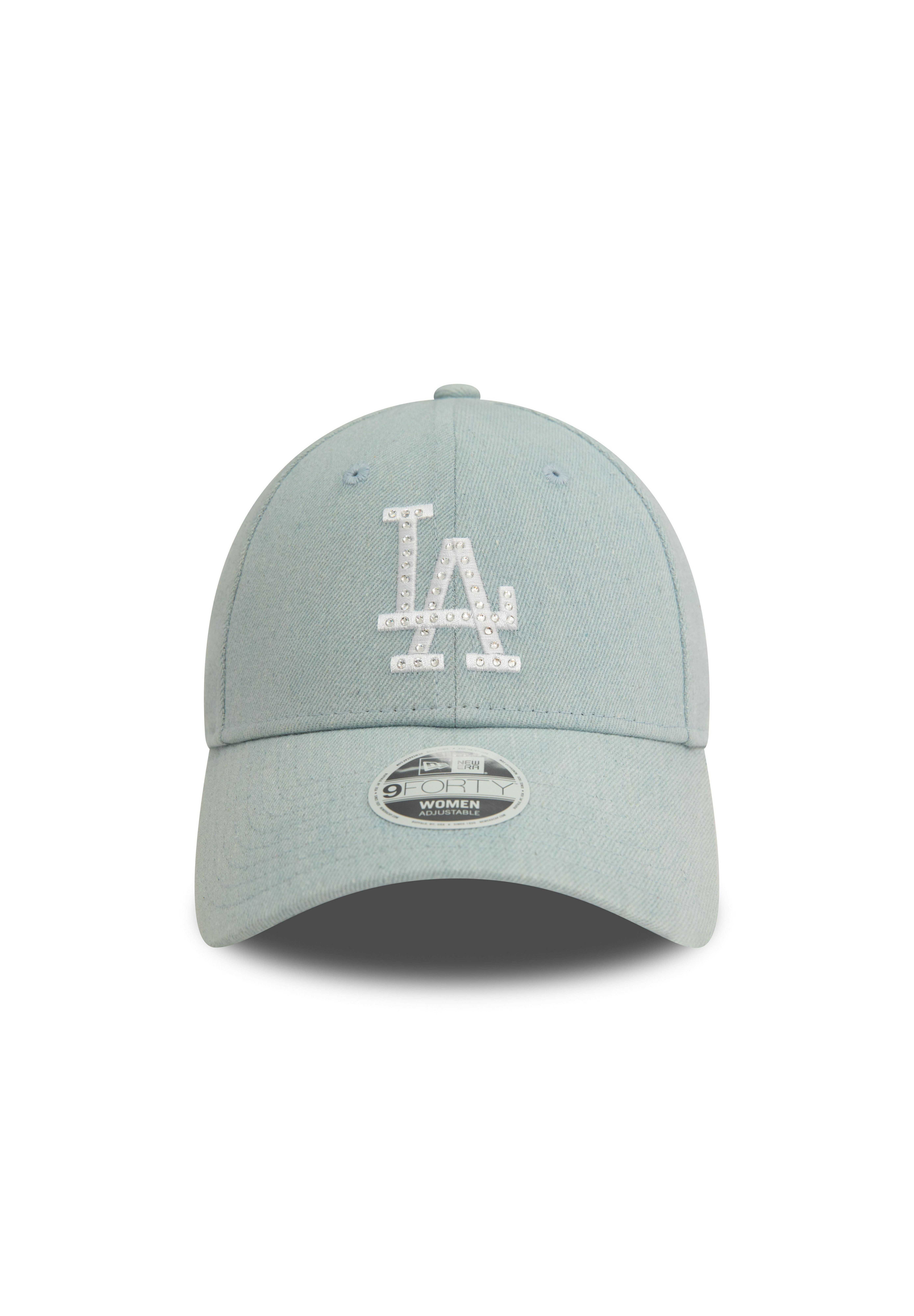 New Era Baseball Cap Los Angeles Dodgers MLB Diamante Denim Blau 9Forty Verstellbare Damen (1-St)