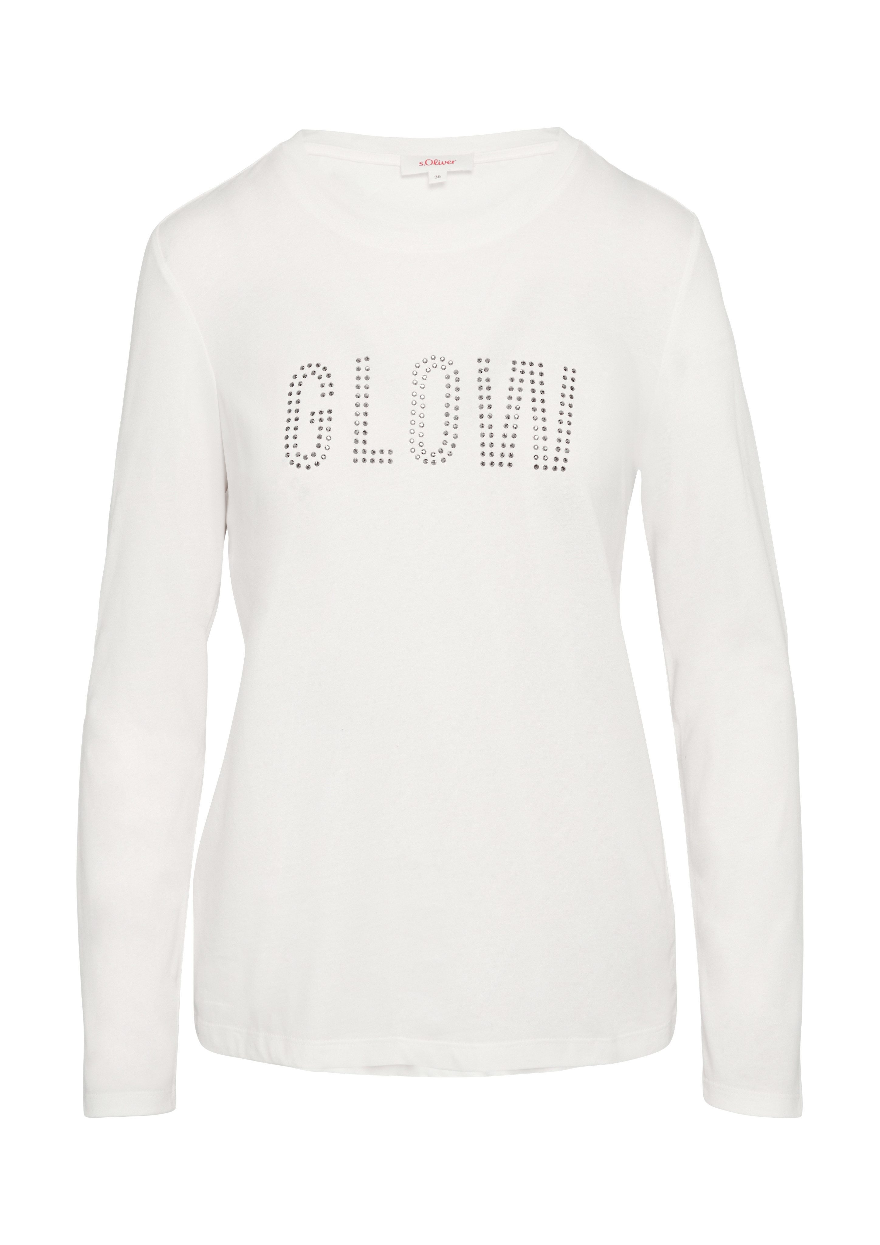 s.Oliver Langarmshirt mit Schriftzug günstig online kaufen