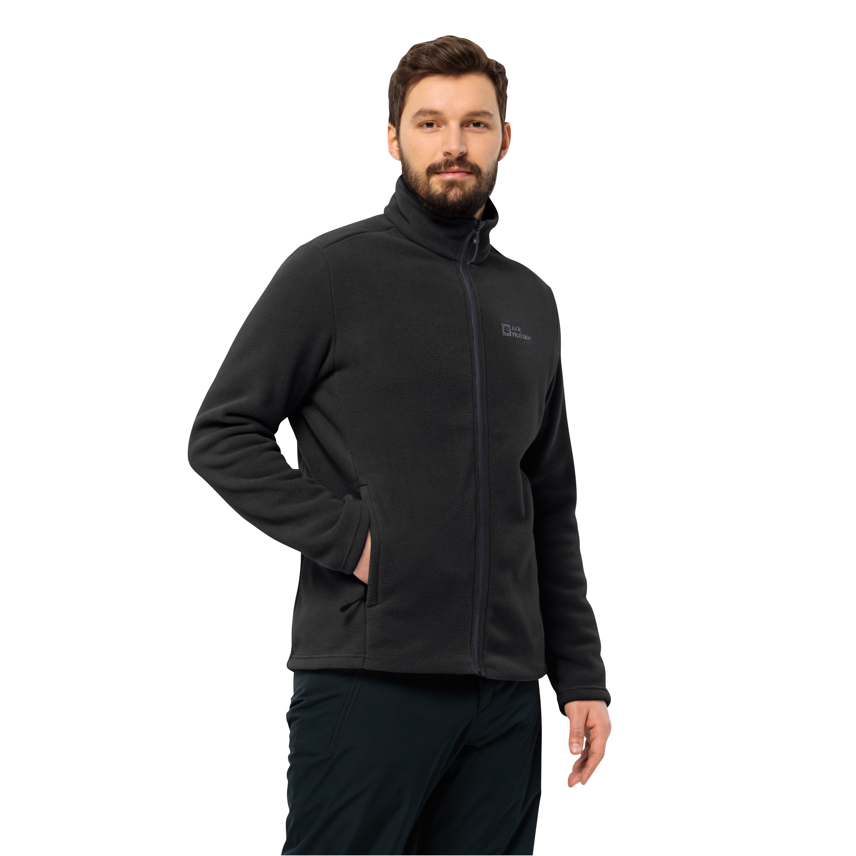 Jack Wolfskin Fleecejacke WINTERSTEIN FZ M aus POLARTEC 200, teilweise recycelt black