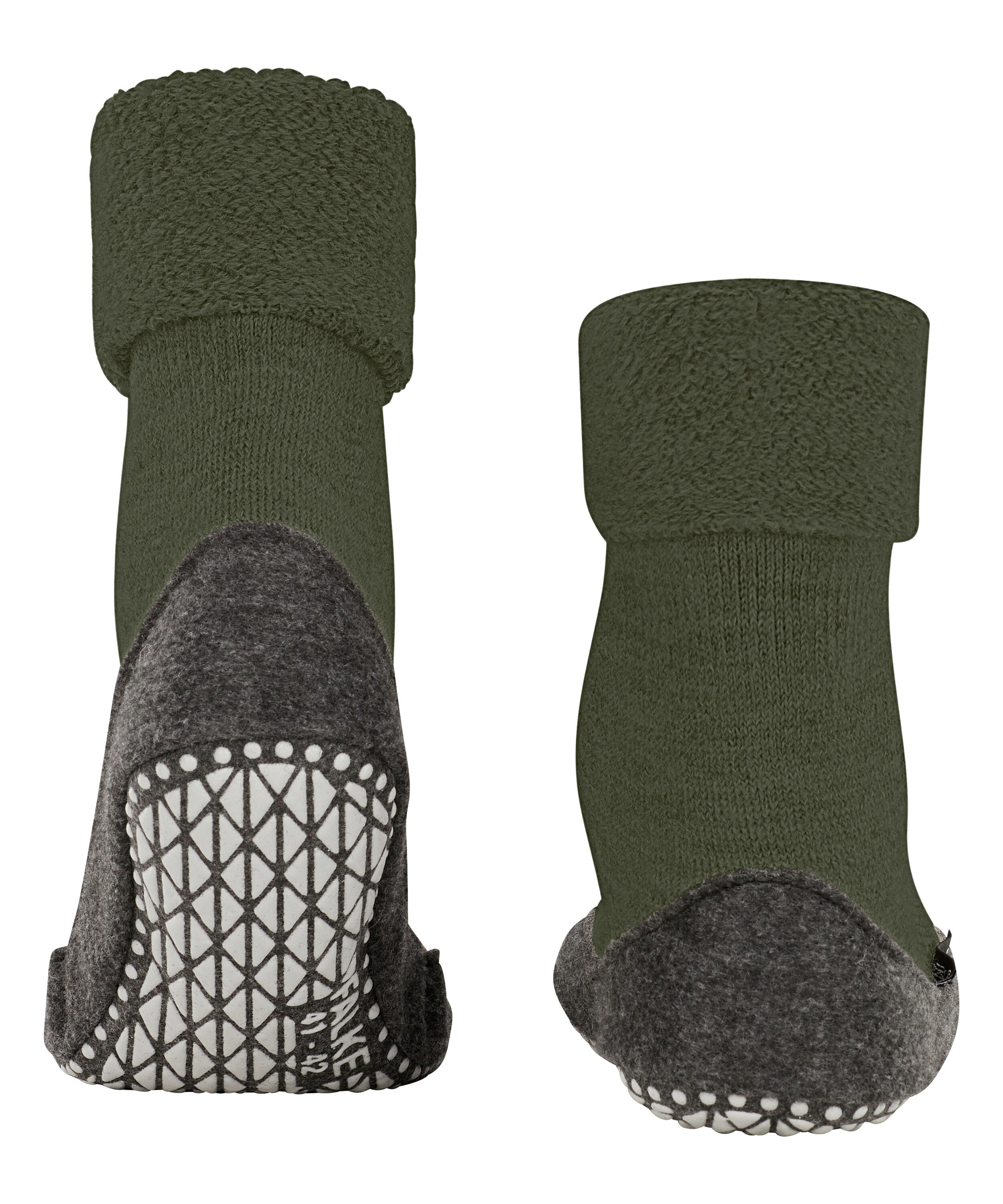 FALKE Socken Cosyshoe Hausschuhe (1-Paar) mit Merinowolle & rutschhemmender Sohle